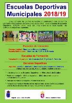 Cartel de Escuelas Deportivas Municipales