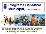 Cartel Programa Deportivo Municipal 2019/2020