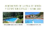 FOTOGRACIAS DE LAS PISCINAS MUNICIPALES DEL LA POLA Y DE SANTA LUCÍA DE GORDÓN