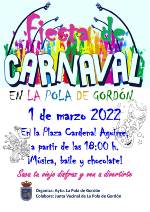 CARTEL CARNAVAL EN LA POLA DE GORDÓN 2022