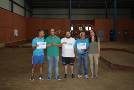 Monitores Deportivos acompañados por la Concejal de Deportes y el Alcalde de La Pola de Gordón
